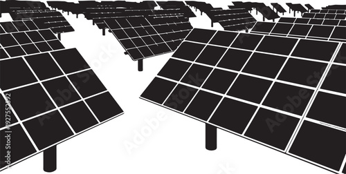 Solar panels installed in a clean and modern setting