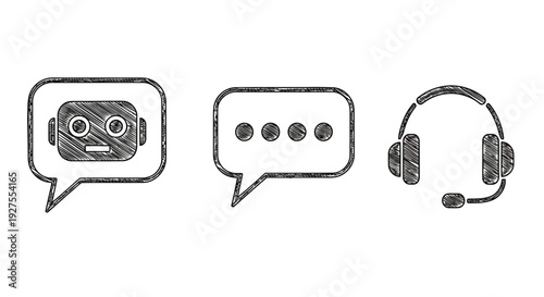 Simple black and white vector file icon on plain background