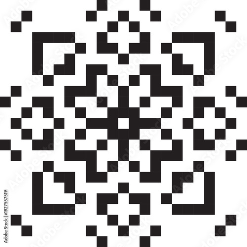 Pattern decoration ornament pixel art background