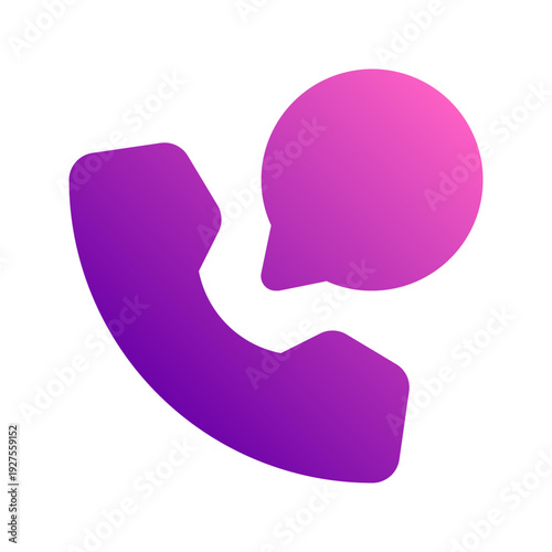 customer support glyph gradient icon