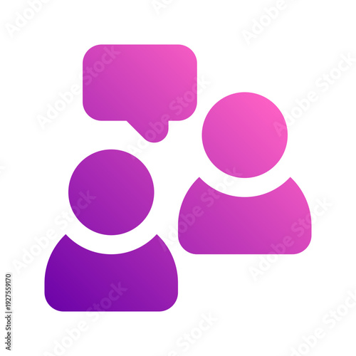 mentor glyph gradient icon