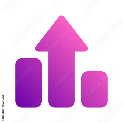 profit glyph gradient icon