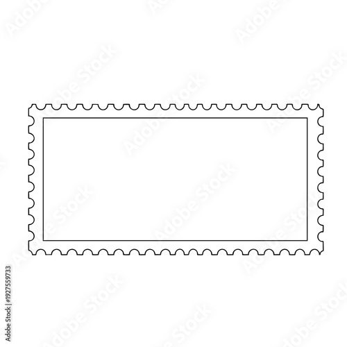 Custom Blank Postage Stamp Template for Creative Printing Projects