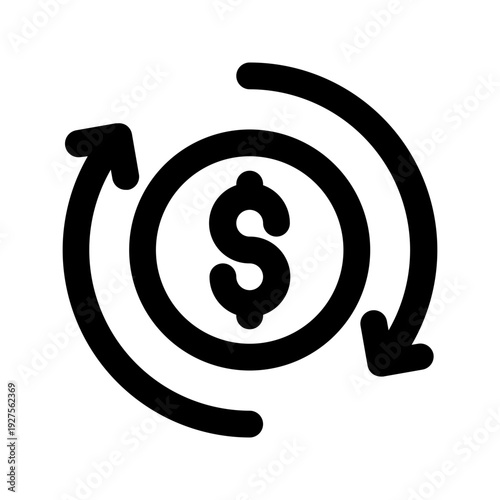 cash flow line icon