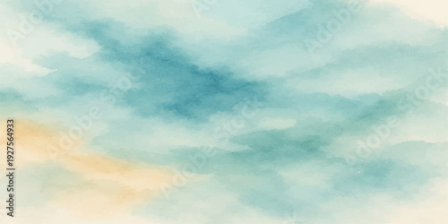 A dramatic summer day reveals a bright blue sky filled with white cumulus clouds as sunlight pierces the atmosphere to create a majestic nature cloudscape