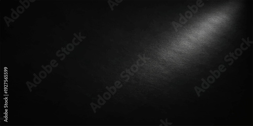 A dark grunge background features an old scratched black concrete wall texture with a rough vintage stone pattern and a dirty gray surface design