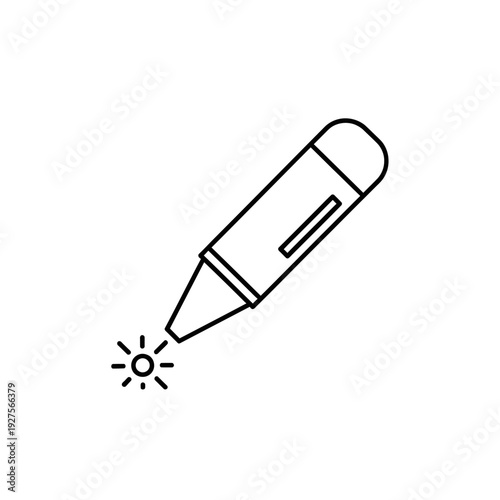 A black marker pen with spark.