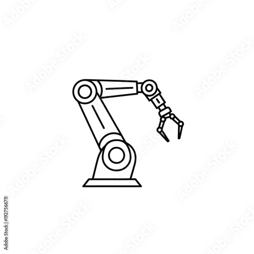 Industrial robotic arm machine technology.