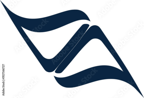 The pointed tips and smooth curves create a sense of motion, grace, and premium sophistication.