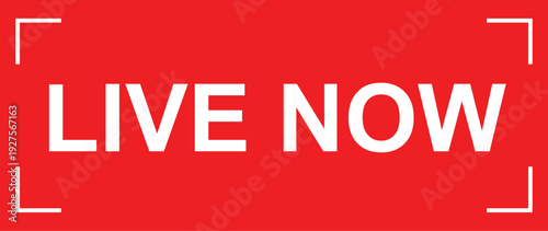 live now webinar or broadcasting symbol design