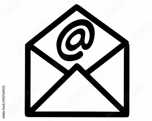 Email icon representing digital communication and online messaging.