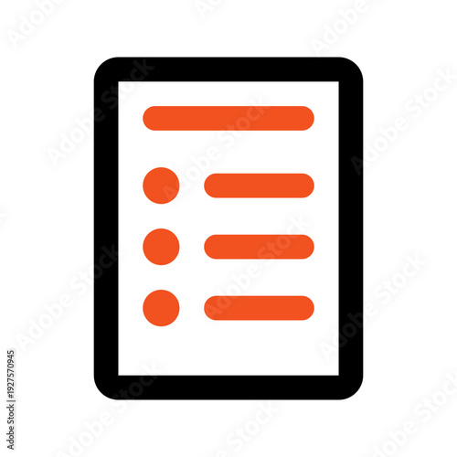 brief outline color icon