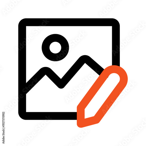 edit image outline color icon