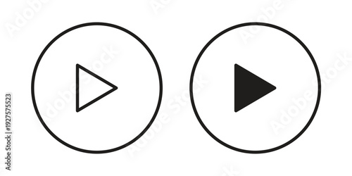 Play icon vector. EPS 10 editable vector bundle