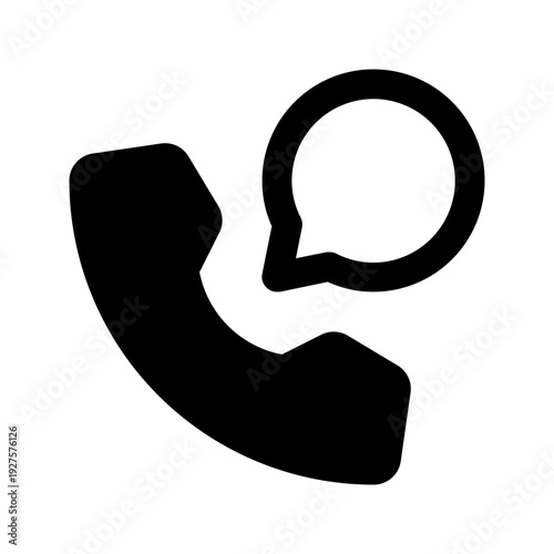 customer support solid line icon