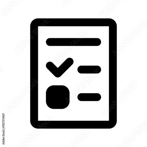 list solid line icon