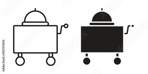 Room service icon vector. EPS 10 editable vector bundle