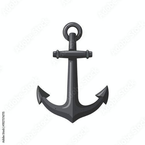 Classic Nautical Anchor Symbol for Maritime and Marine Industry Designs