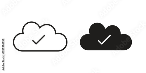 Saved to drive icon vector. EPS 10 editable vector bundle