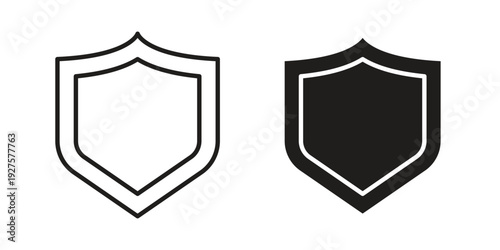 Shield icon vector. EPS 10 editable vector bundle