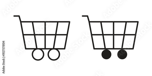 Shopping icon vector. EPS 10 editable vector bundle
