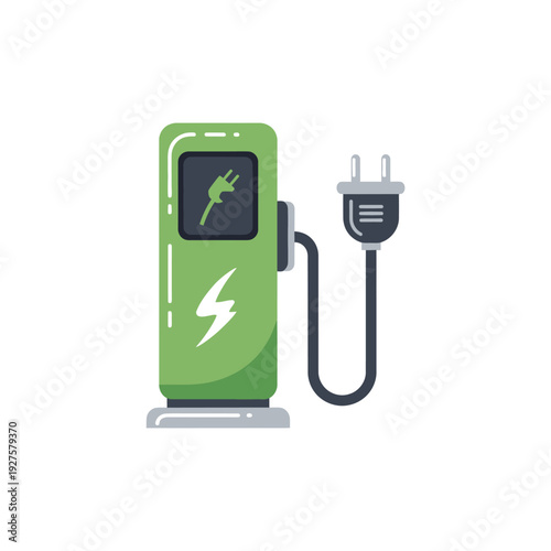 Electric vehicle charging station vector