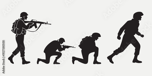 Evolution of human postures from upright walking to crawling and kneeling Vector