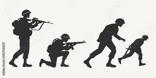 The evolution of military tactics and equipment from ancient to modern times Vector
