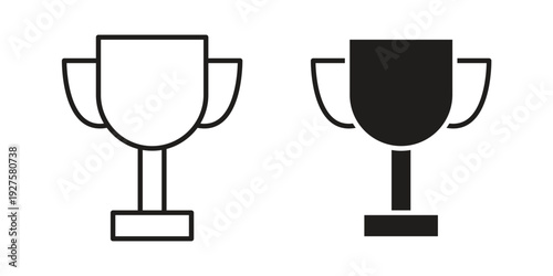 Trophy icon vector. EPS 10 editable vector bundle