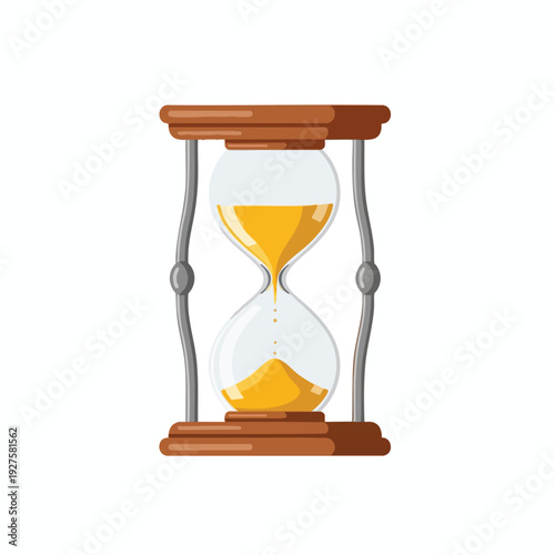 Elegant Hourglass Timer with Flowing Sand for Time Management and Decor