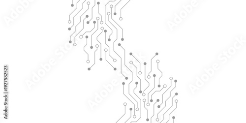 Circuit board digital abstract background. Motherboard technology texture design. AI semiconductor and computer processor on tech bg. Vector illustration
