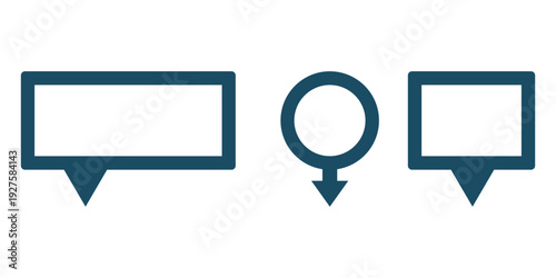 Location pin collection, destination point icons svg cut file. Isolated vector illustration.