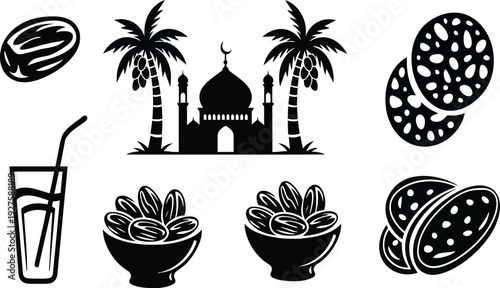 Middle eastern or south asian street food and architecture