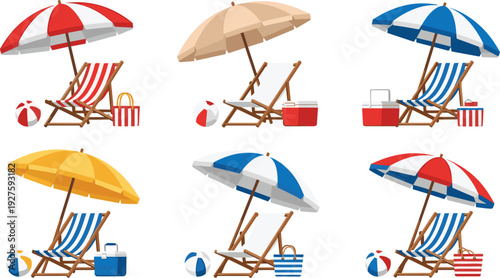 Cow farm landscape with grazing cows and a red barn in the background vector illustration