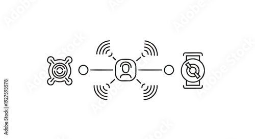 Connected Devices and Personal Network Diagram.