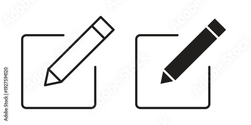 Register icons. Line Illustration Vector Template. Clipart concept illustration