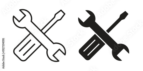 Repair icons. Line Illustration Vector Template. Clipart concept illustration