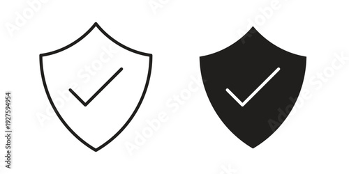 Safe icons. Line Illustration Vector Template. Clipart concept illustration