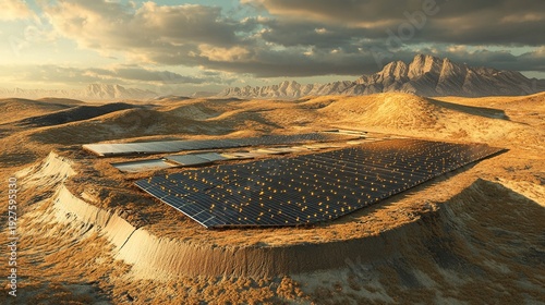 Desert Solar Farm: Harnessing the Sun's Energy in Arid Landscapes
