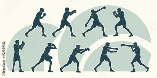 A sequence of a person performing a baseball swing with a bat Vector