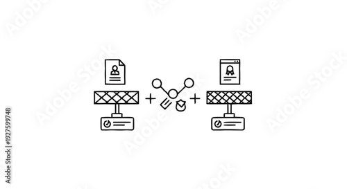 Data processing and analysis with network connections.