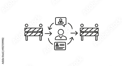 Conceptual Illustration of Communication Barriers and Solutions.