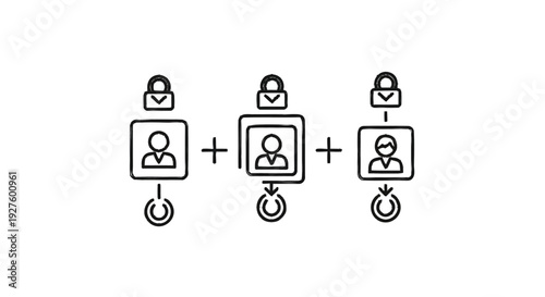 Conceptual illustration of secure user authentication and access control.
