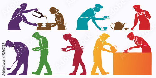 Diverse group of people collaborating and sharing ideas around a table Vector