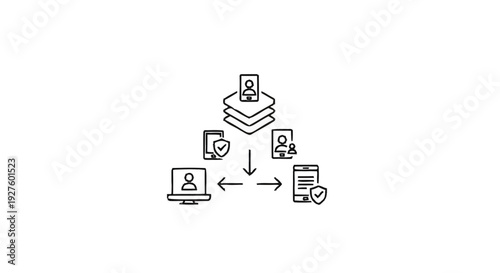 Conceptual Diagram of Data Security and User Management.