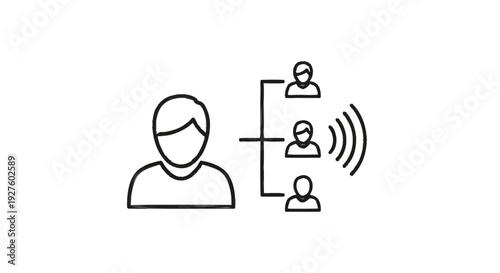 Communication Network Connecting People Through Technology.