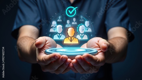 Businessman pressing a social network icon on a digital touchscreen representing global communication and technology connectivity