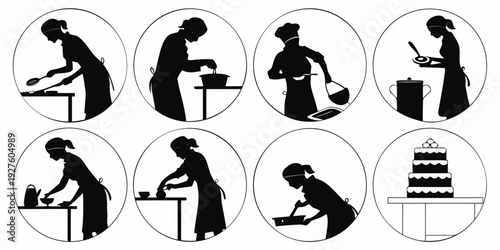 A collection of symbols representing various actions and restrictions Vector