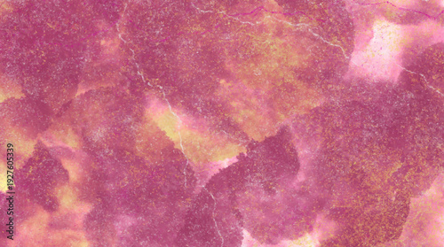 Abstract pink and yellow watercolor texture with subtle white veins
