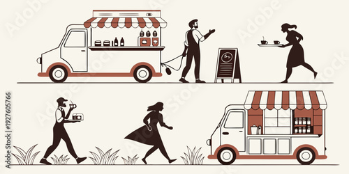 A diverse group of people engaging in various activities on a city street Vector